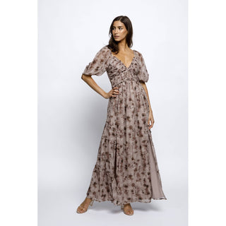 Floral Maxi Dress with side slits ST-07