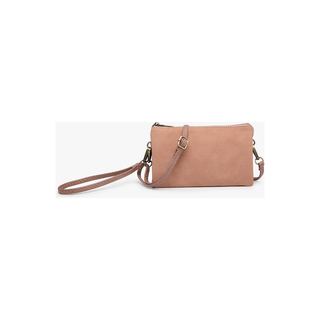 Riley Suede 3 Compartment Crossbody/Wristlet