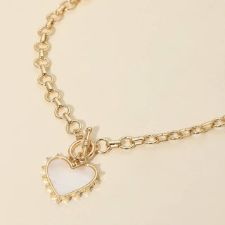Bold Heart Toggle Necklace