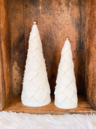 Winter White Christmas Felt Tree
