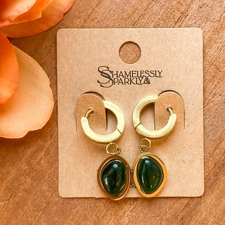 Golden Drop Earrings | 18K Gold-Dipped Stainless Steel | MA-23