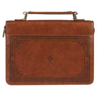 Bible Cover | Classic Brown | Proverbs 3:5 | Trust in the Lord with all your Heart