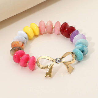 Golden Bow Charm Bracelet