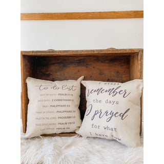 Scripture “To Do List” Pillow | KT-335