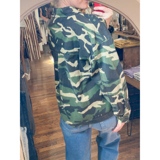 Wild Horse Washed Camo Denim Jacket | LL-05