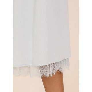 Graceful Lace Trim Midi Skirt | LU-02
