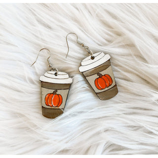 Wooden Fall Earrings