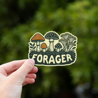 Forager | Waterproof Mushroom Sticker