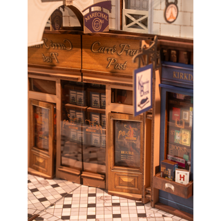DIY Book Nook Kit: Paris Arcade Date with Dust Cover | Hands Craft | TGB10