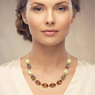 The Camille Faceted Stone Statement Necklace SC-04