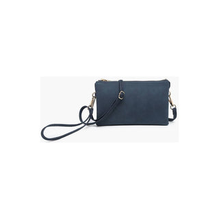 Riley Suede 3 Compartment Crossbody/Wristlet