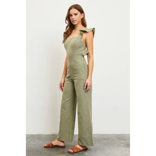 Cut Back Detail Jumpsuit MS-03