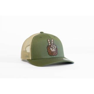 Bigfoot Peace Hat | Brown/Khaki | SQ-02