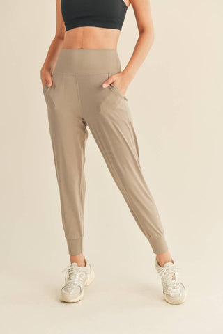 Taupe Soft Touch Relaxed Jogger KC-10