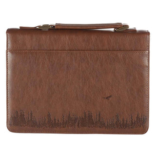 Bible Cover | Classic Brown | Isaiah 40:31 | They Will Soar on Wings Like Eagles