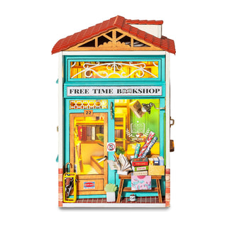 Free Time Bookshop Robotime DIY Mini House Craft Kit