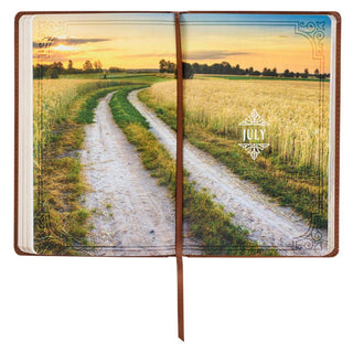 Devotional Walking with God Large Print Faux Leather