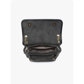 Nola Convertible Suede Crossbody Bag