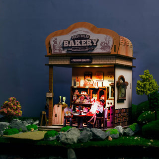 DIY Miniature House Kit: Fresh Bakery