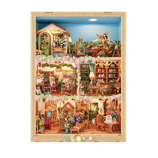 DIY 3D Puzzle Kit: Blossom Time w/ Dust Cover