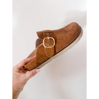 Corkys Distracted - Camel Faux Suede Clog