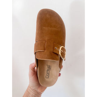 Corkys Distracted - Camel Faux Suede Clog