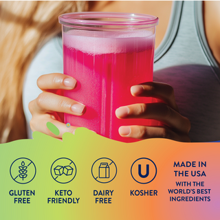Sugar Free Strawberry Dragon Fruit Energy Syrup | Skinny Mixes