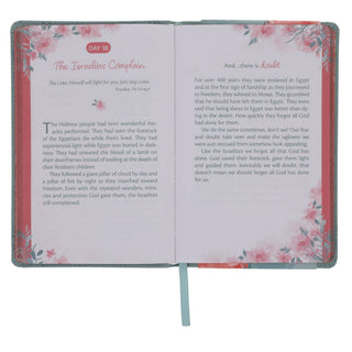 Trusting God's Plan – Teal Faux Leather 90-Day Devotional