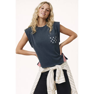 250th USA Star Pocket Stripe Side Tank | KA-04