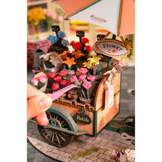 3D Wooden Puzzle: Blossom Cart