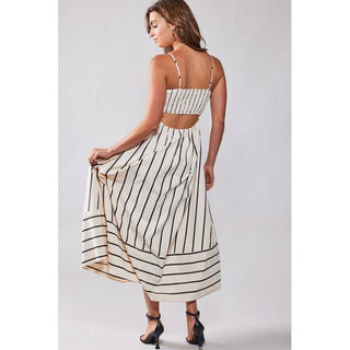 Wildflower Striped Maxi Dress UD-35