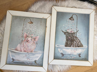 Floral Animal in Tub Signs JM-73