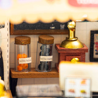 DIY Miniature House Kit: Cream & Sugar Café