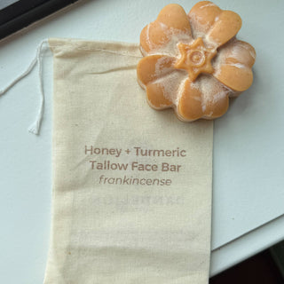 Honey Turmeric Tallow Face Bar Soap & Frankincense Face Wash