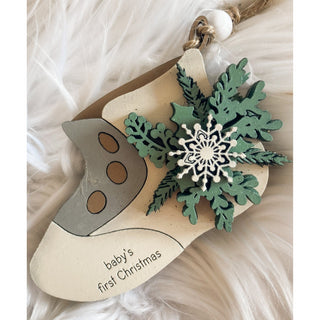 Baby’s First Christmas | Wooden Ornament | KT-134
