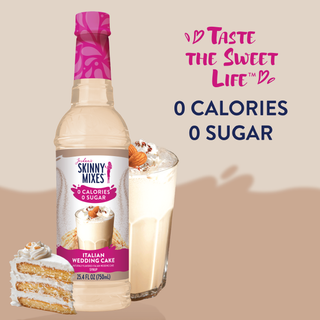 Sugar Free Italian Wedding Cake Syrup | Jordan Skinny Mixes