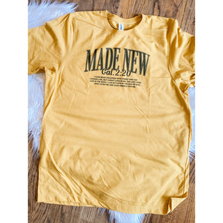 Made New Graphic Tee | Galatians 2:20 | KT-341