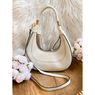 Crescent Shoulder Bag with Convertible Straps | Jen & Co.