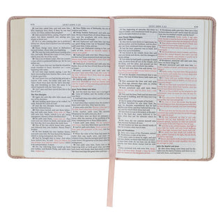 KJV Bible Compact Faux Leather, Pink 2025