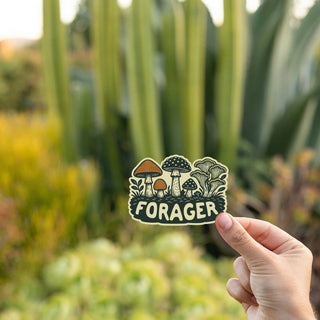Forager | Waterproof Mushroom Sticker