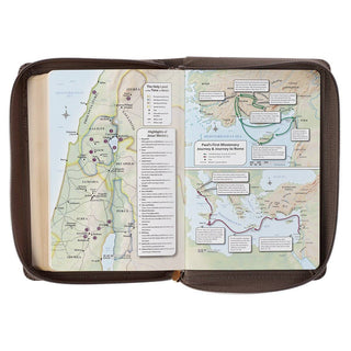 KJV Bible | Compact Large Print | Faux Leather | Gray with Zipper | CG-01