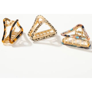 Amelie | Small Metal Triangle Eco-Friendly Claw Clip