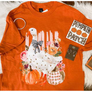 Goose Pumpkin Tee  l KT-379