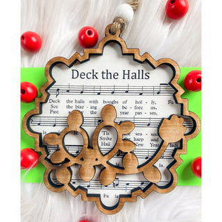 Deck the Halls | Wooden Ornament | KT-127