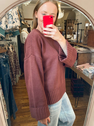 Coco Wide Cuff Oversized Sweater | BC-43