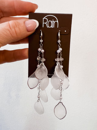 Jumble Faux Shell & Pearl Dangle Earrings