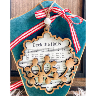 Deck the Halls | Wooden Ornament | KT-127