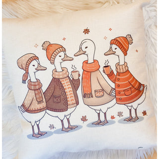 Fall Pillow | Autumn Ducks | KT-146