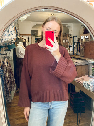 Coco Wide Cuff Oversized Sweater | BC-43