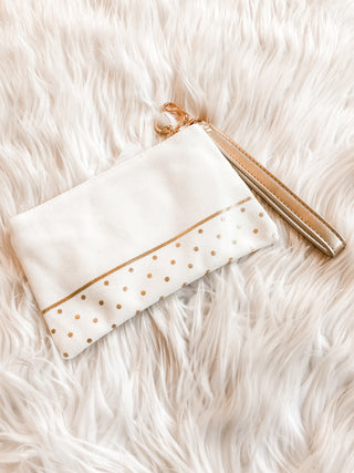 “Bride” Beaded Wristlet